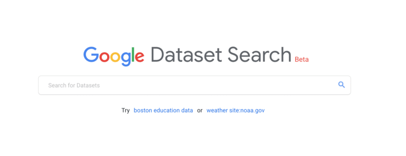 Google Dataset Search Dimensionless Blog