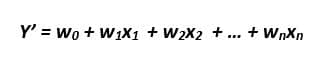 linear regression formula