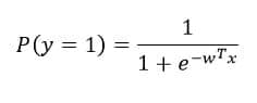 Logistic regression formula